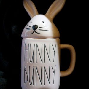 Rae Dunn - PINK Easter HUNNY BUNNY Mug Canister Rabbit Ears -